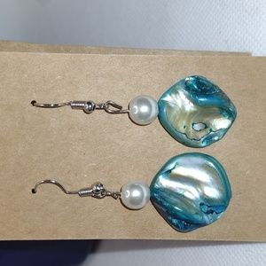 Turquoise Coin Dangle